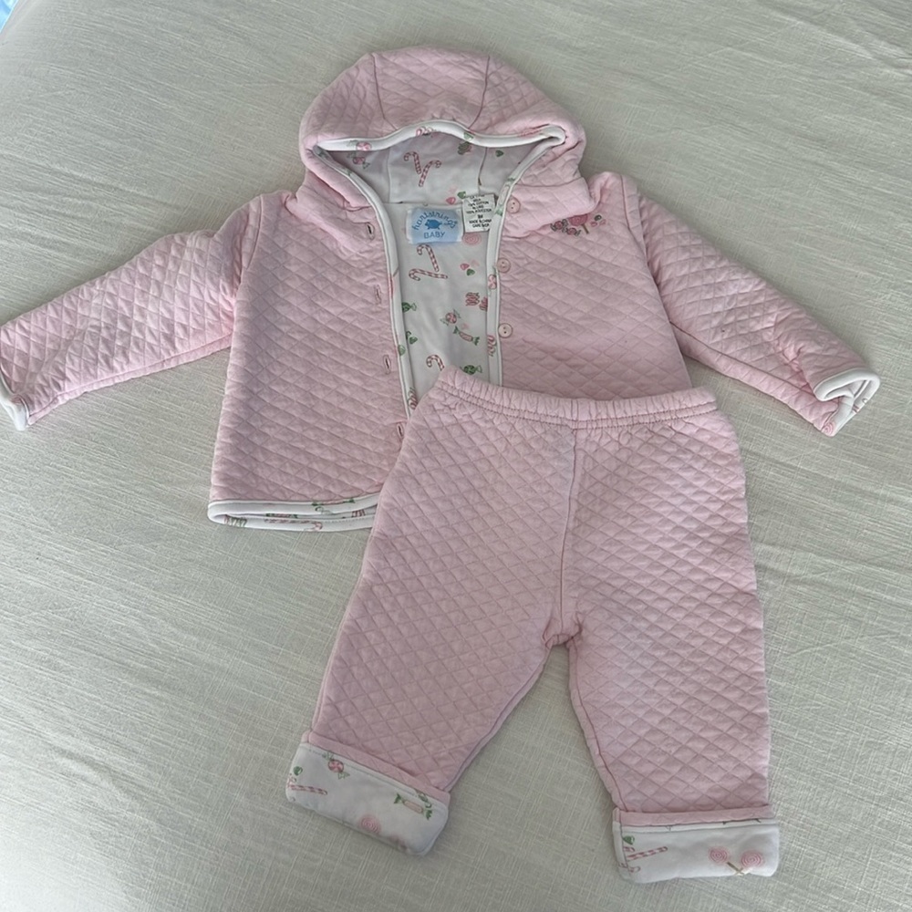 9M vintage Hartstrings Holiday Sweat Suit